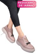 PANTOFI TAUPE PIELE NATURALA  251620NP