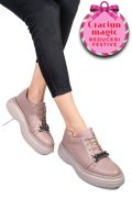 PANTOFI TAUPE PIELE NATURALA  251620NP