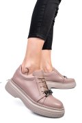 PANTOFI TAUPE PIELE NATURALA  251620NP