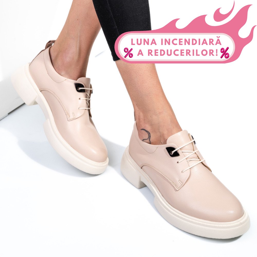 PANTOFI ROZ PIELE NATURALA  251622NP