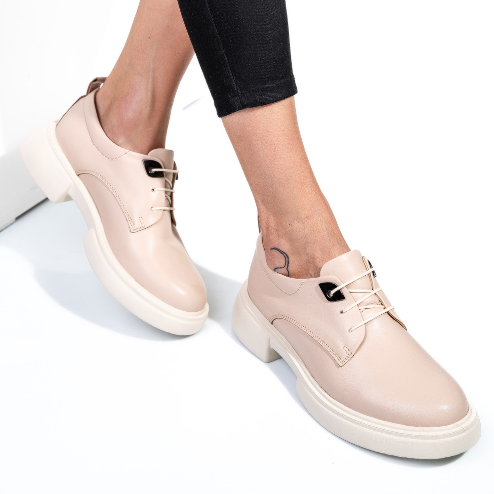 PANTOFI ROZ PIELE NATURALA  251622NP