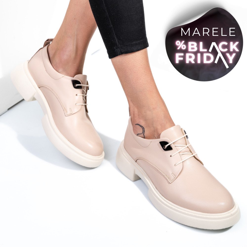 PANTOFI ROZ PIELE NATURALA  251622NP