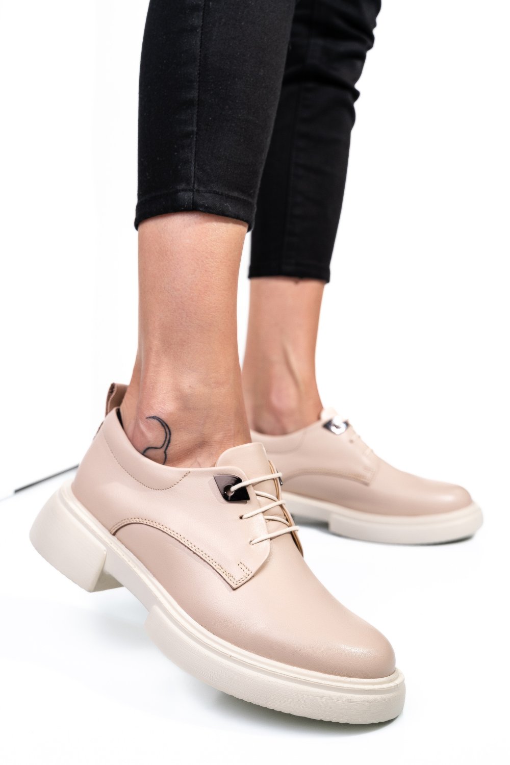 PANTOFI ROZ PIELE NATURALA  251622NP