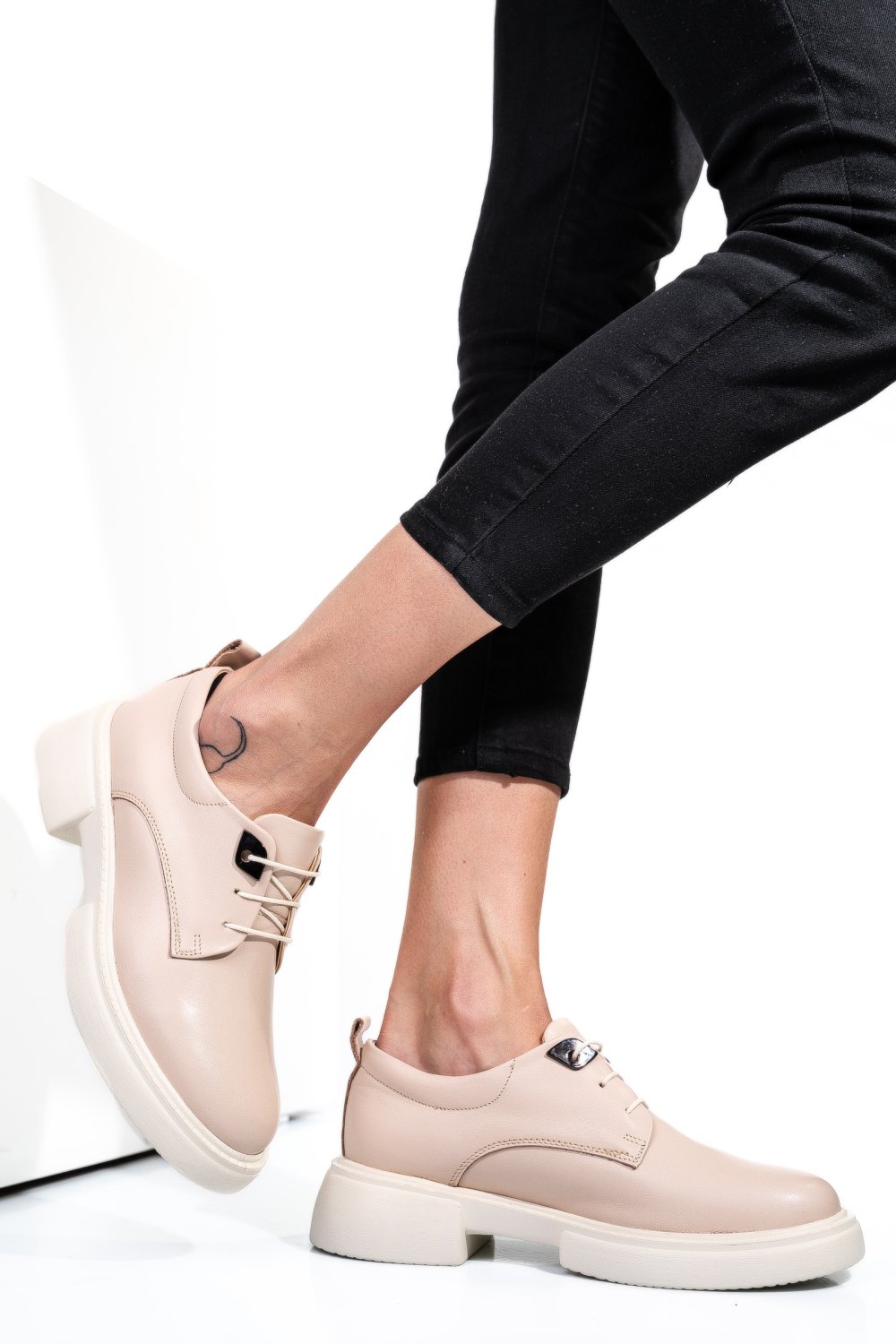 PANTOFI ROZ PIELE NATURALA  251622NP