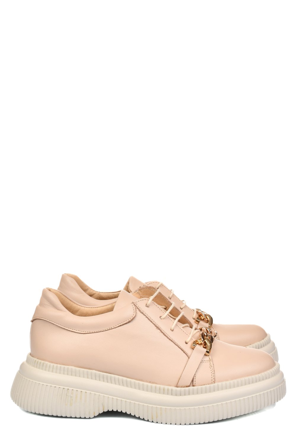 PANTOFI BEJ PIELE NATURALA  251620NP