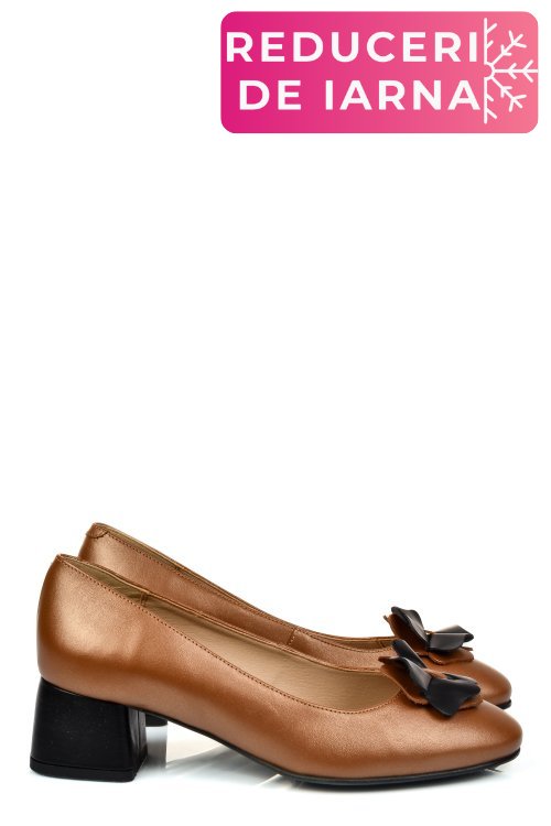 Pantofi maro piele naturala 5s77555