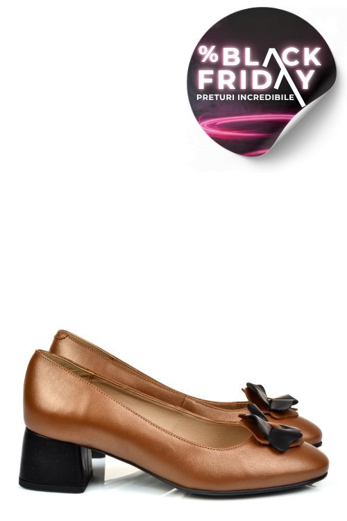 Pantofi maro piele naturala 5s77555