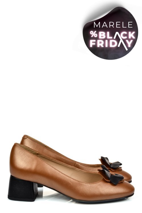 Pantofi maro piele naturala 5s77555