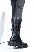 GHETE NEGRE PIELE NATURALA 242845NP