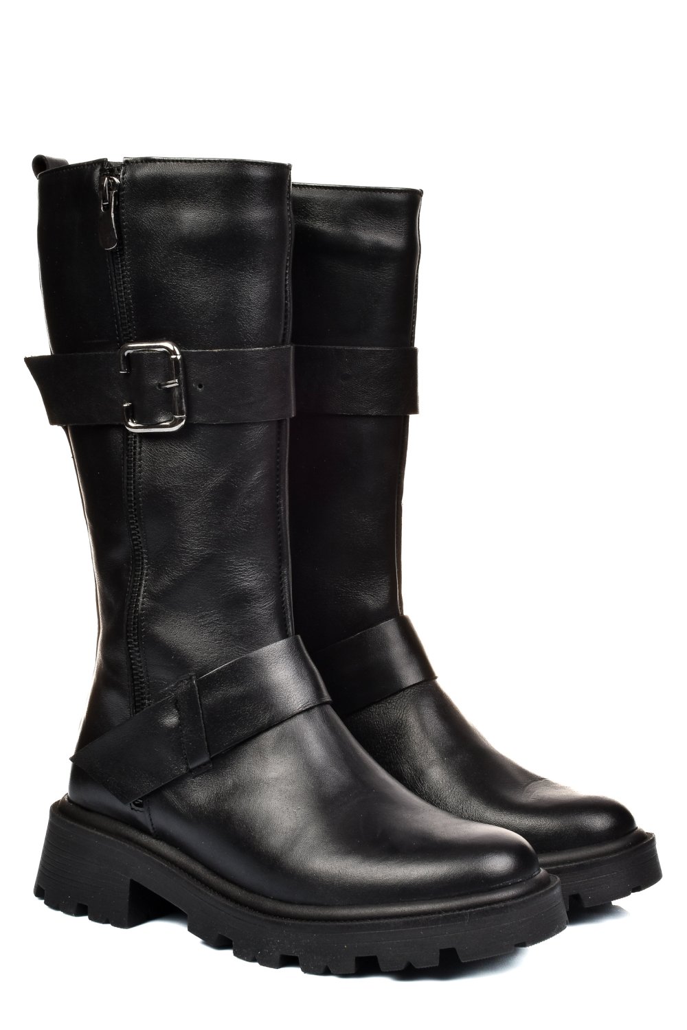 GHETE NEGRE PIELE NATURALA 242845NP