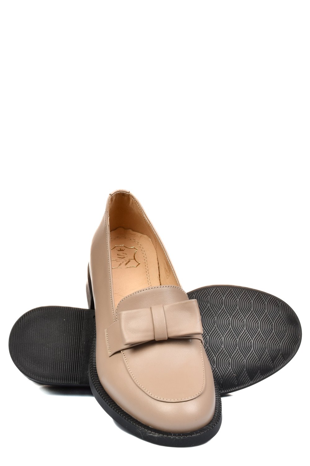 MOCASINI BEJ PIELE NATURALA 251627NP