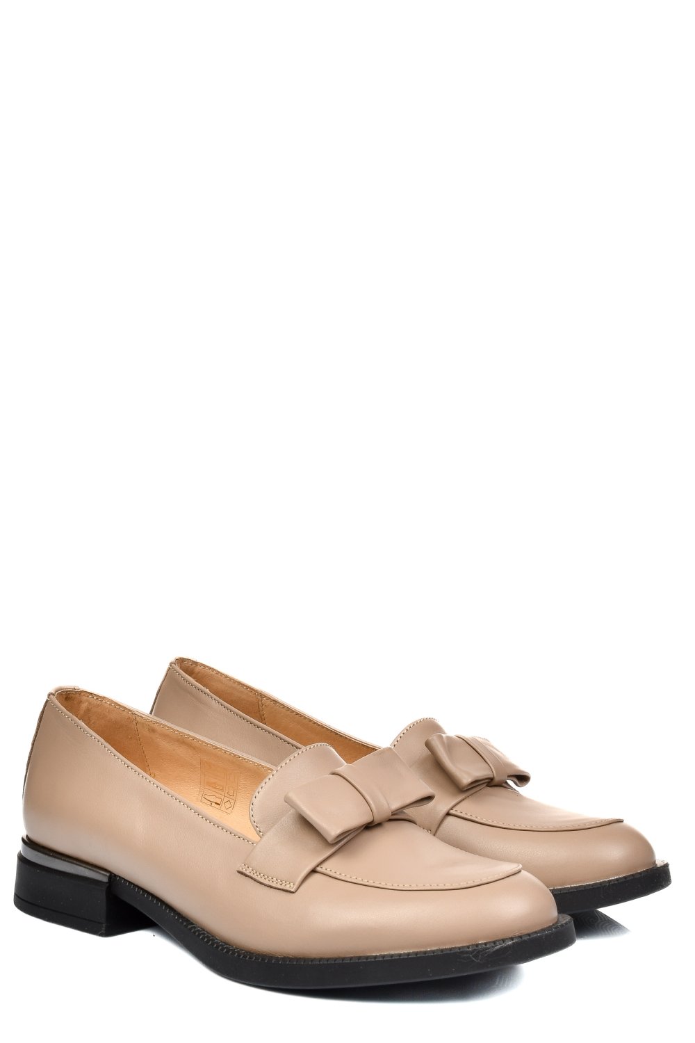 MOCASINI BEJ PIELE NATURALA 251627NP