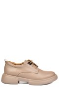 PANTOFI BEJ PIELE NATURALA  251622NP
