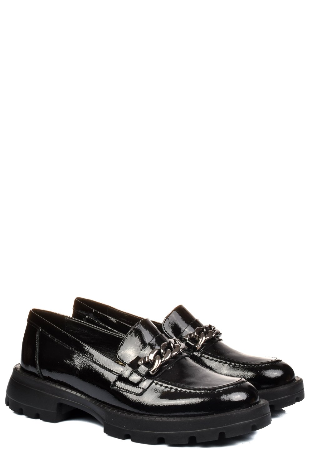 MOCASINI NEGRI PIELE NATURALA LACUITA 251616NPK