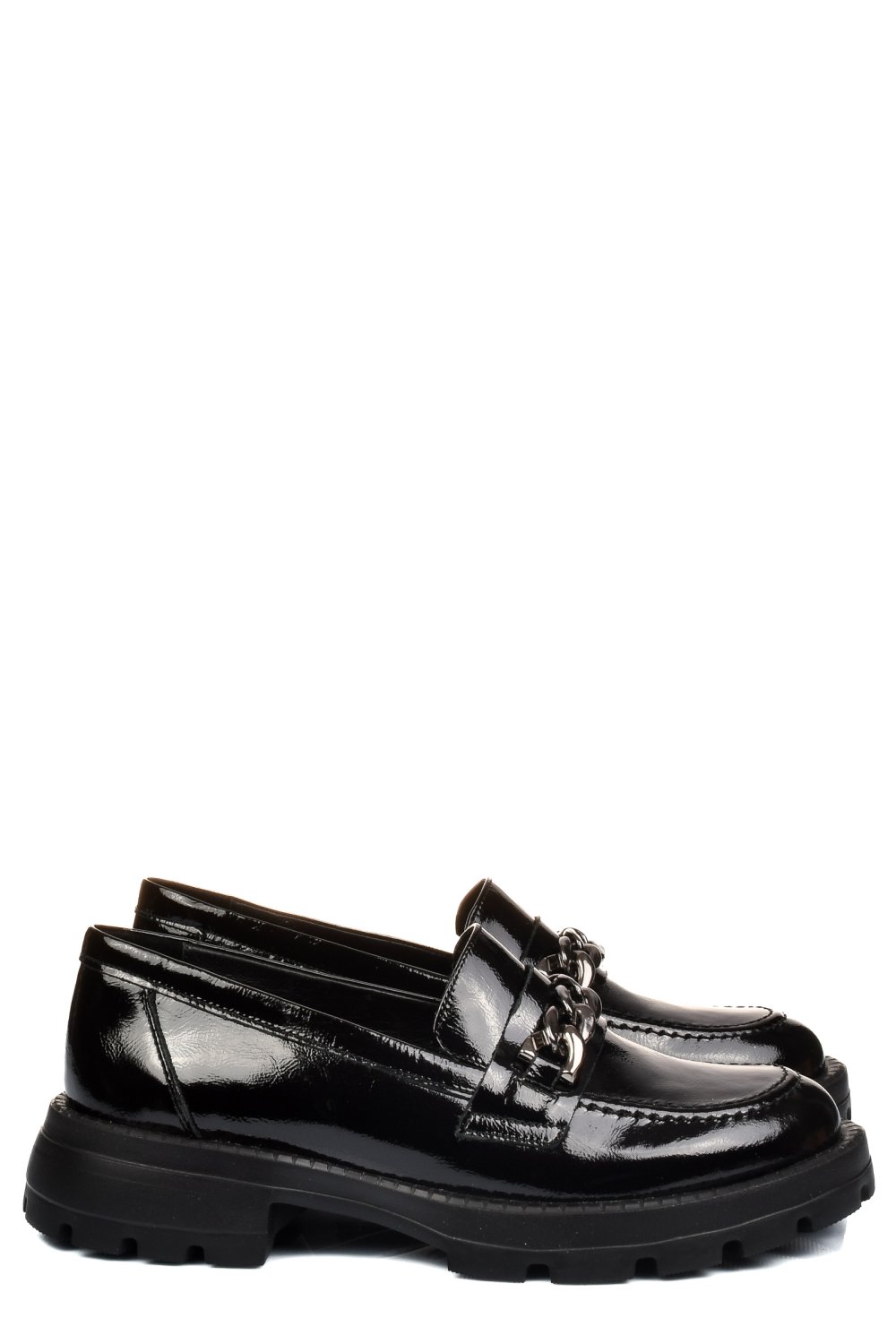 MOCASINI NEGRI PIELE NATURALA LACUITA 251616NPK