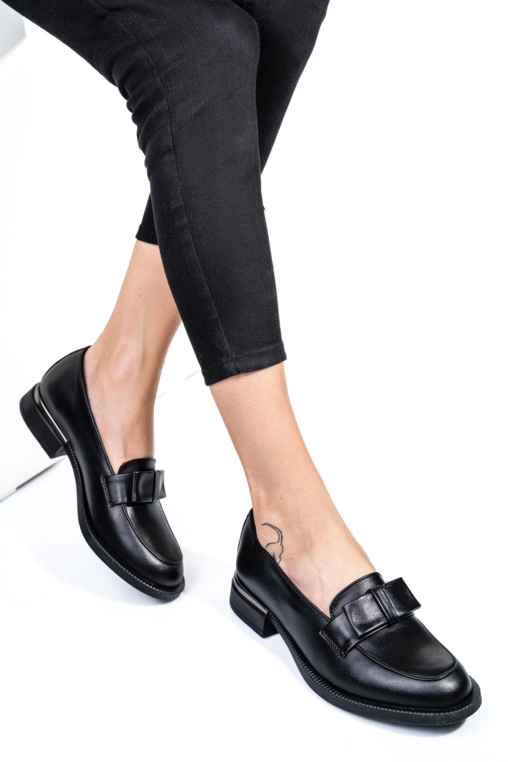 MOCASINI NEGRI PIELE NATURALA 251627NP