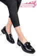 Mocasini negri piele naturala lacuita 251627npk