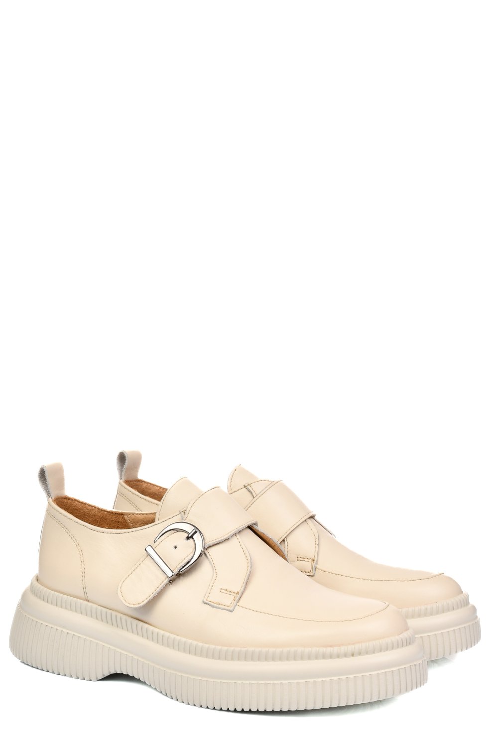 MOCASINI CREM PIELE NATURALA 251618NP