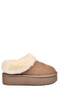 SABOTI TAUPE PIELE NATURALA INTOARSA 1S77260