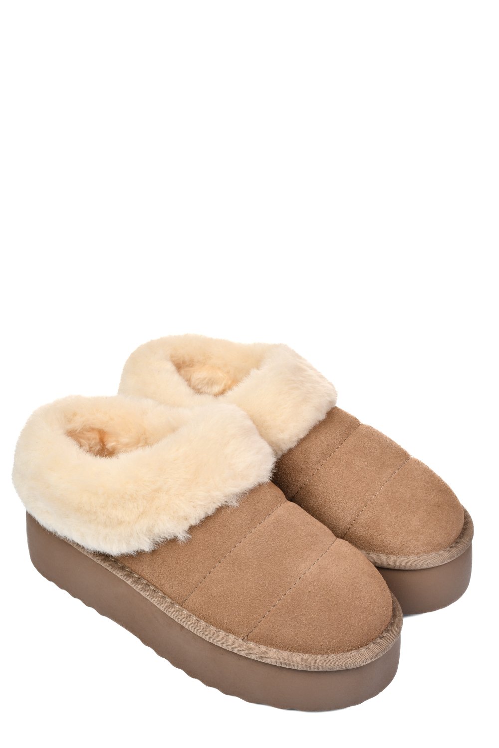 SABOTI TAUPE PIELE NATURALA INTOARSA 1S77260