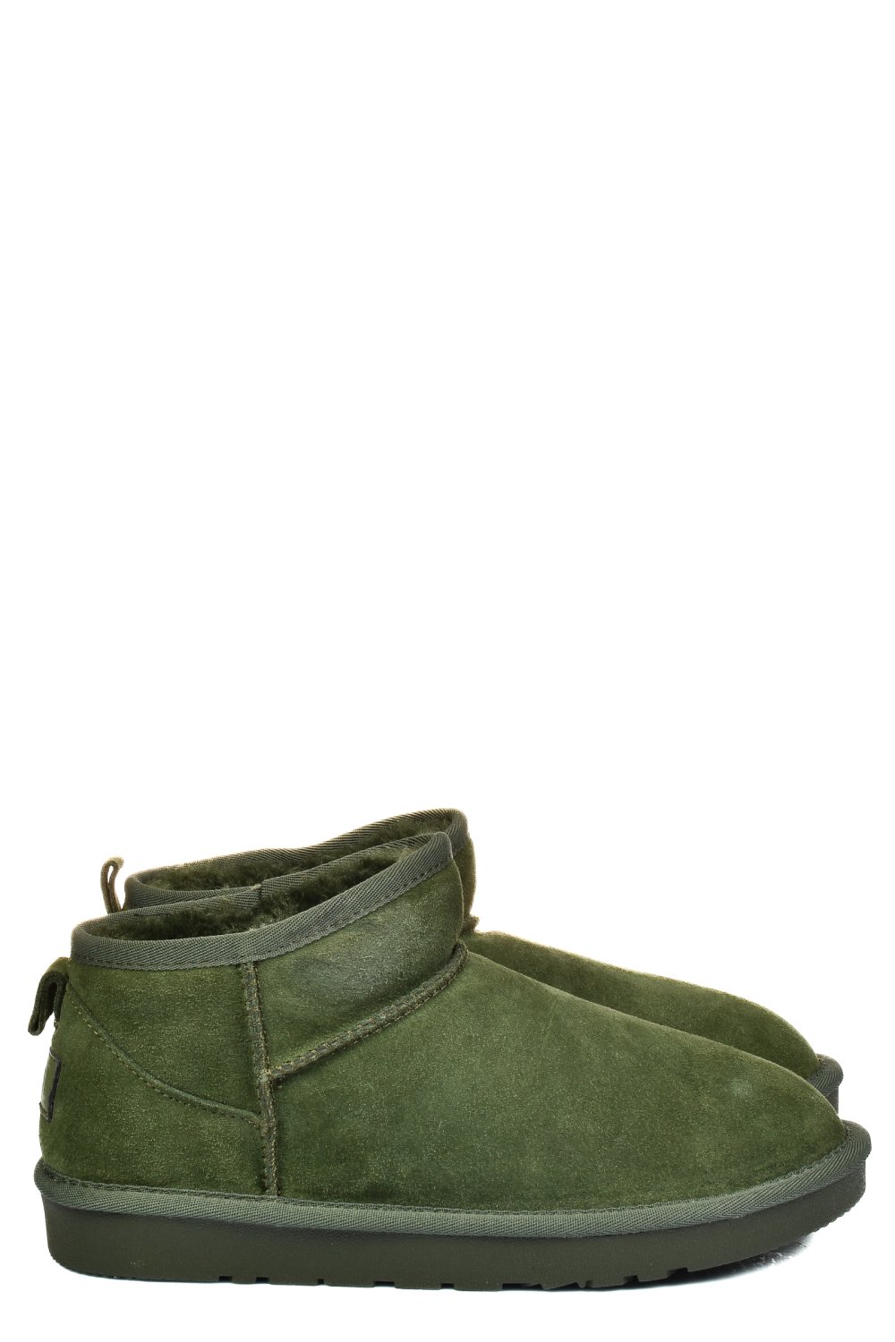 GHETE DAMA IMBLANITE PIELE NATURALA INTOARSA VERDE 1S771200
