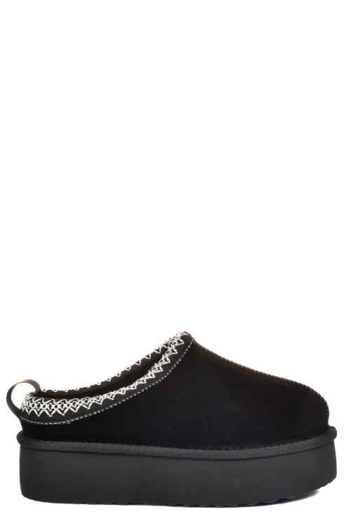 Saboti negri piele naturala intoarsa 1s77253