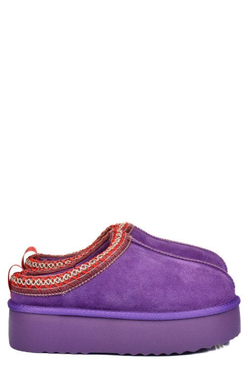 Saboti mov piele naturala intoarsa 1s77253