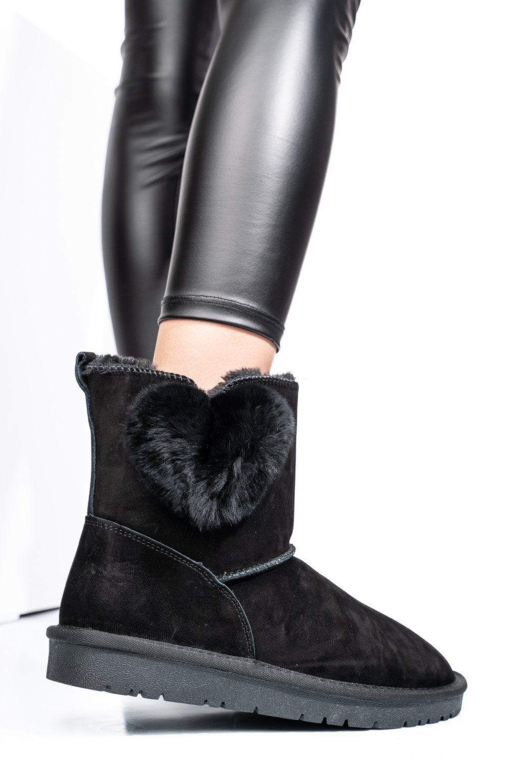 CIZME NEGRE PIELE NATURALA INTOARSA 8SP131