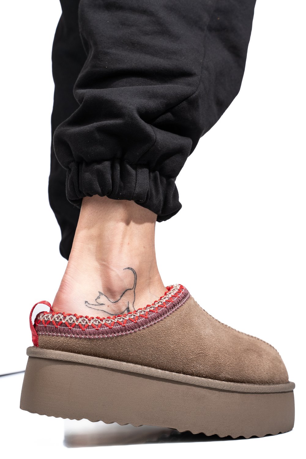 SABOTI TAUPE PIELE NATURALA INTOARSA 1S77253