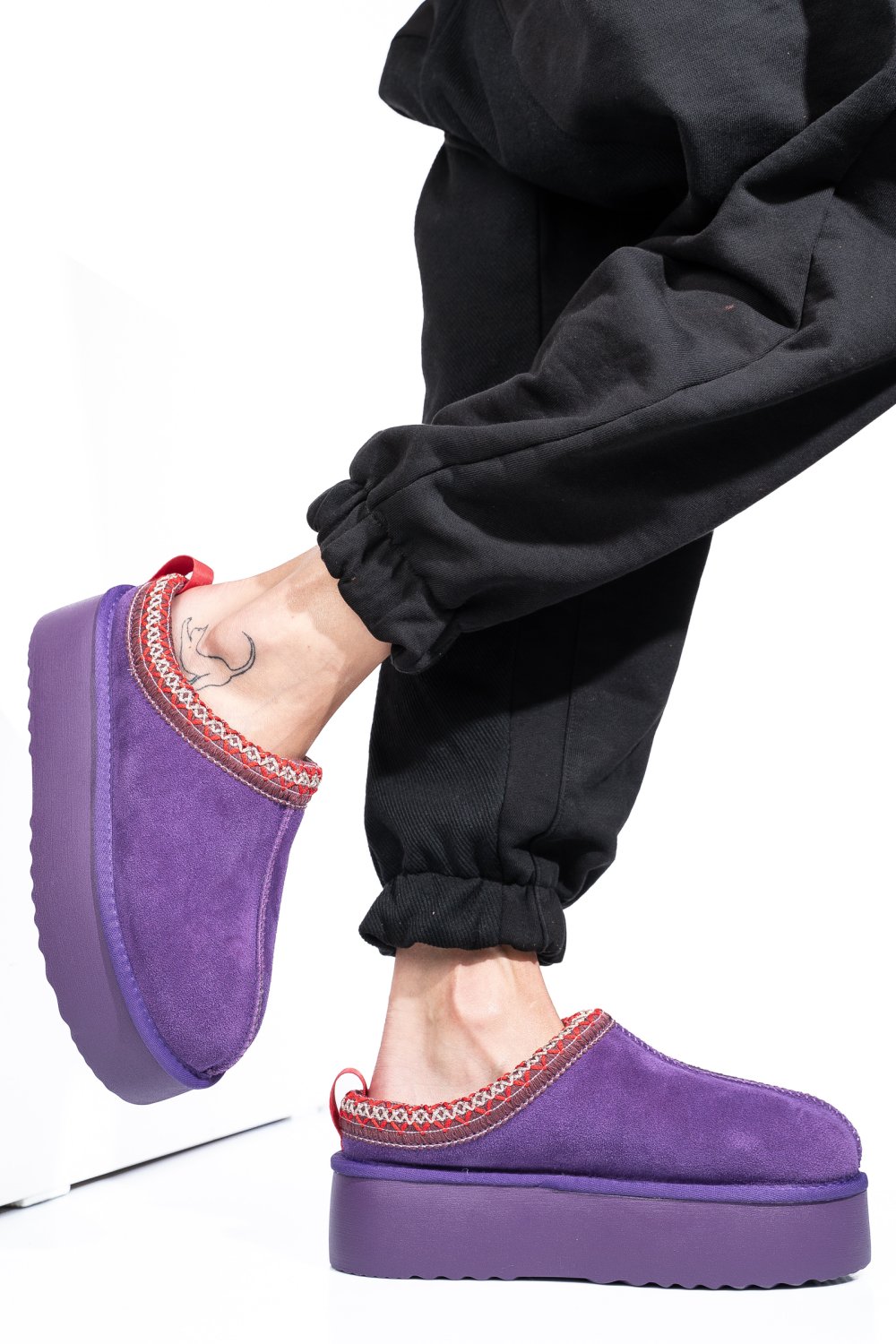 SABOTI MOV PIELE NATURALA INTOARSA 1S77253