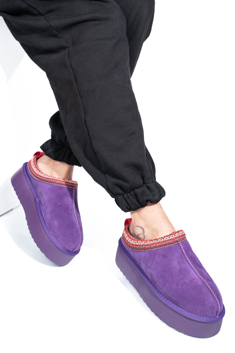 SABOTI MOV PIELE NATURALA INTOARSA 1S77253