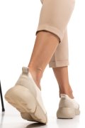 PANTOFI BEJ PIELE NATURALA 2002L
