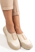 PANTOFI BEJ PIELE NATURALA 2002L