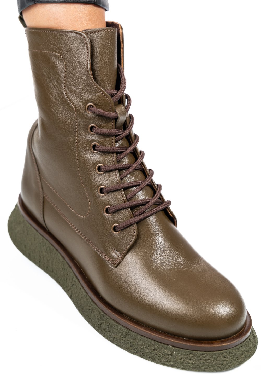 GHETE DAMA PIELE NATURALA KHAKI 2S7722833NP