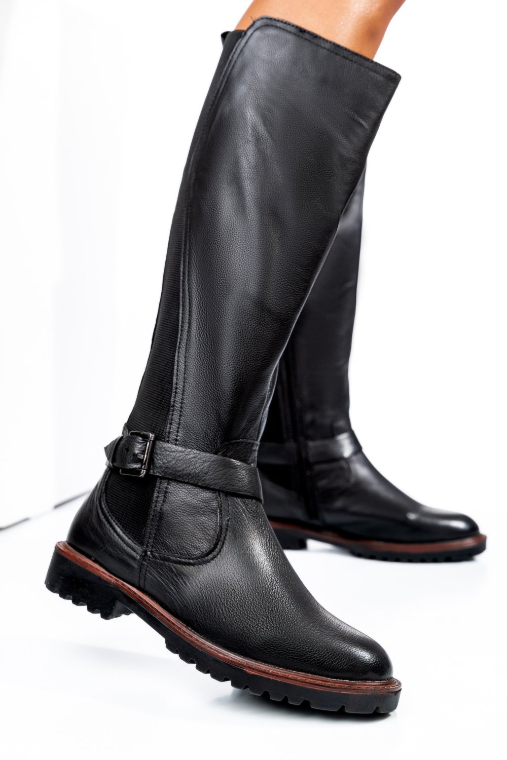 CIZME DAMA PIELE NATURALA NEGRE 8S77793