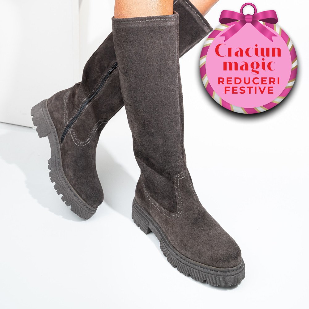 CIZME MARO PIELE NATURALA INTOARSA 12170628