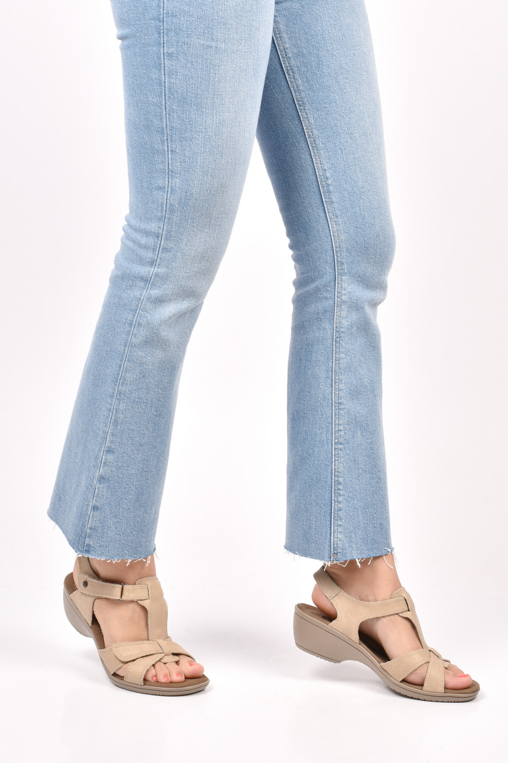 SANDALE BEIGE PIELE NATURALA 9PC559-SP