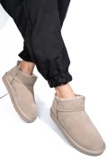 GHETE DAMA IMBLANITE PIELE NATURALA INTOARSA BEJ 1S771200