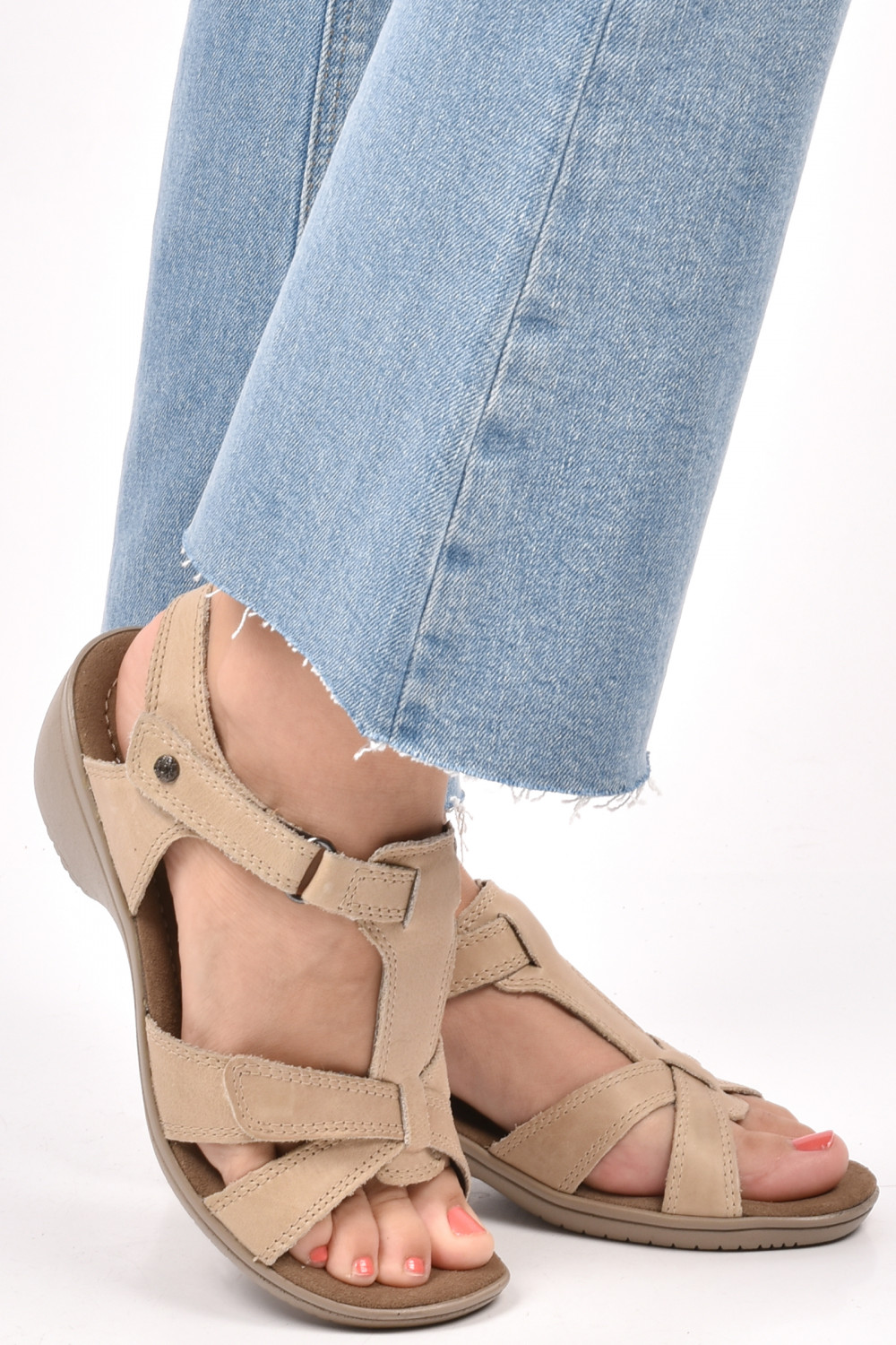 SANDALE BEIGE PIELE NATURALA 9PC559-SP