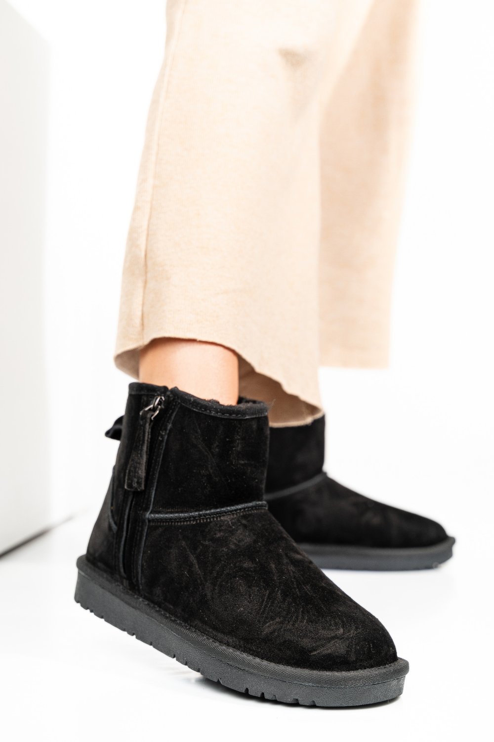 CIZME NEGRE PIELE NATURALA 5SP807