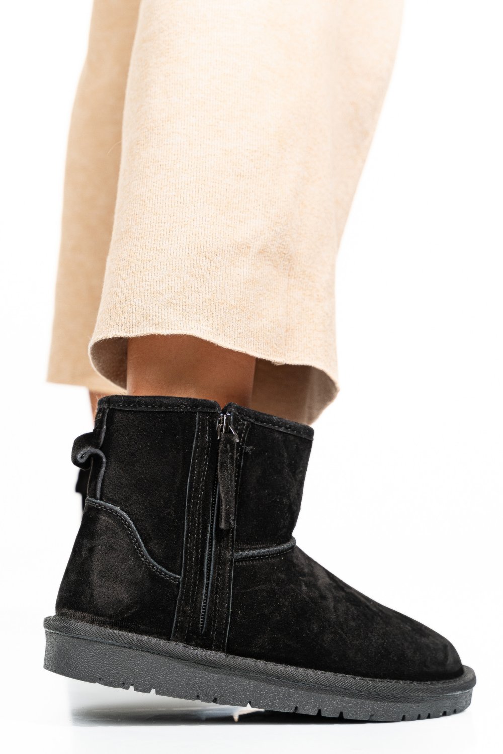 CIZME NEGRE PIELE NATURALA 5SP807