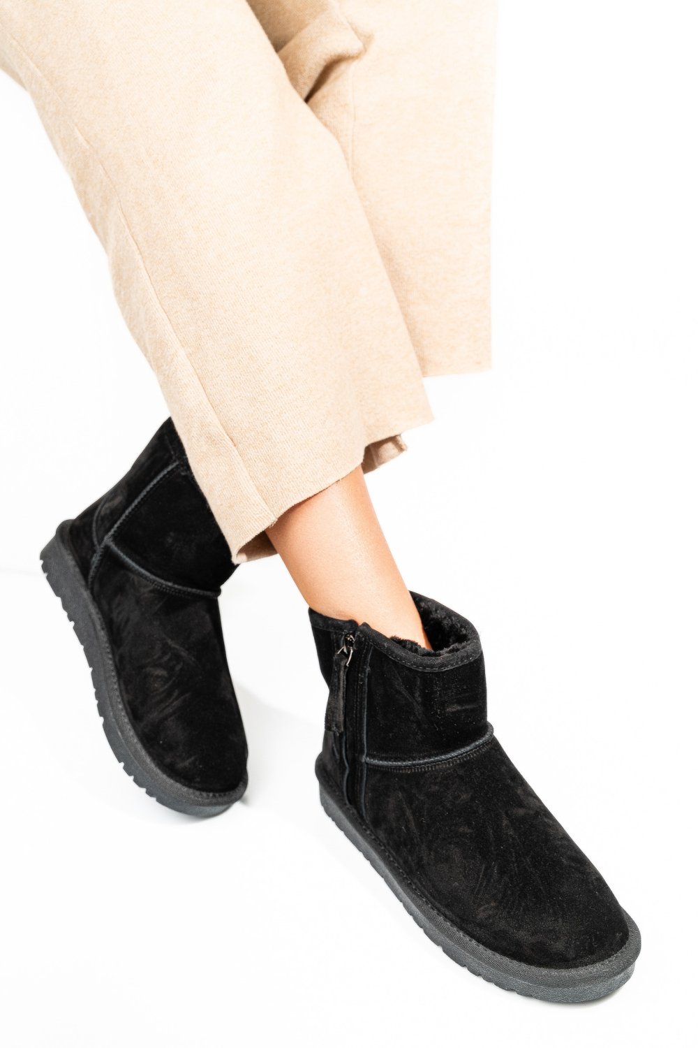 CIZME NEGRE PIELE NATURALA 5SP807