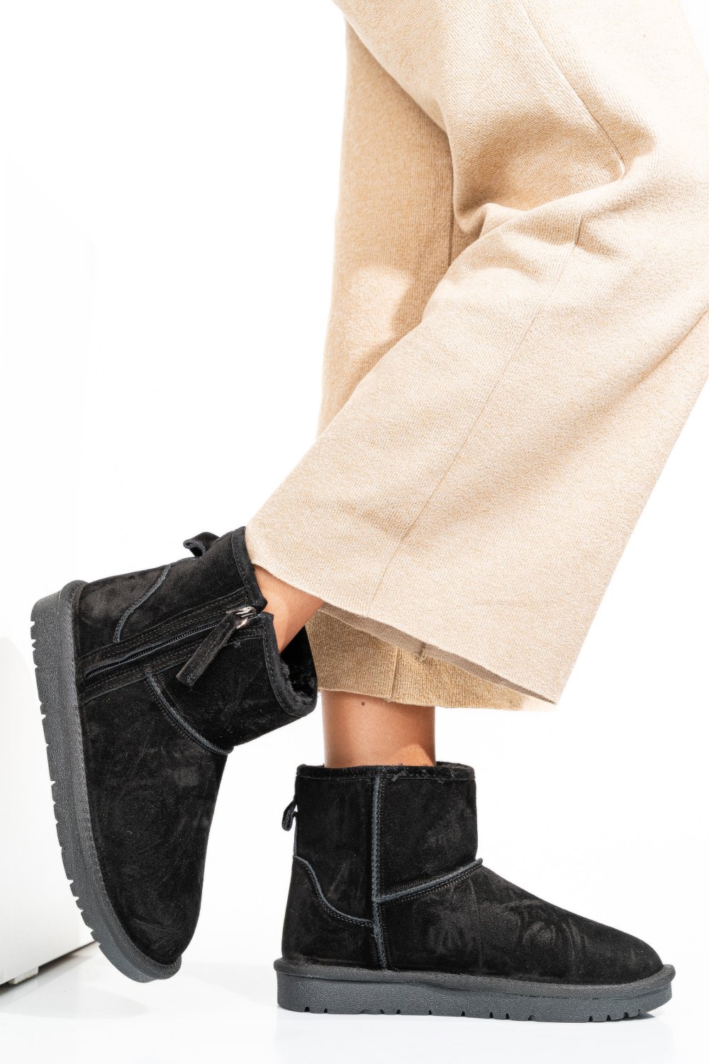 CIZME NEGRE PIELE NATURALA 5SP807