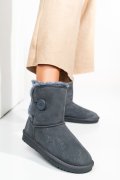 CIZME GRI PIELE NATURALA INTOARSA 8SP137