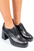 PANTOFI NEGRI PIELE NATURALA  251629NP
