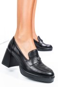 PANTOFI NEGRI PIELE NATURALA  251632NP