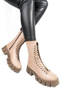 GHETE BEJ PIELE NATURALA 242829NP