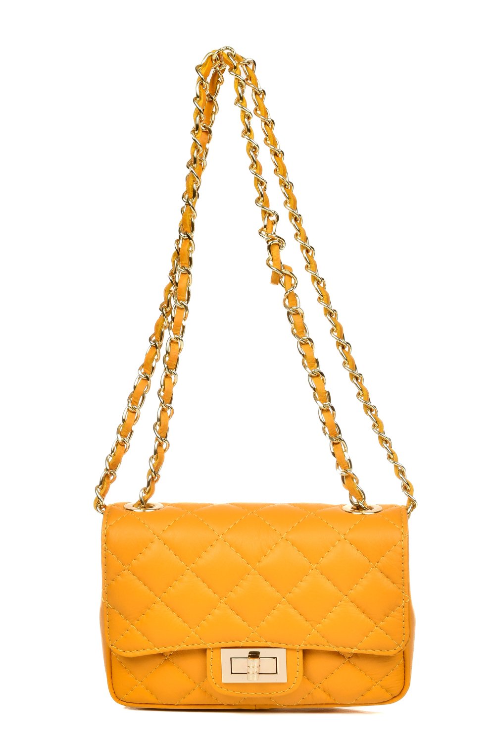 GEANTA GALBENA PIELE NATURALA 2024-E43