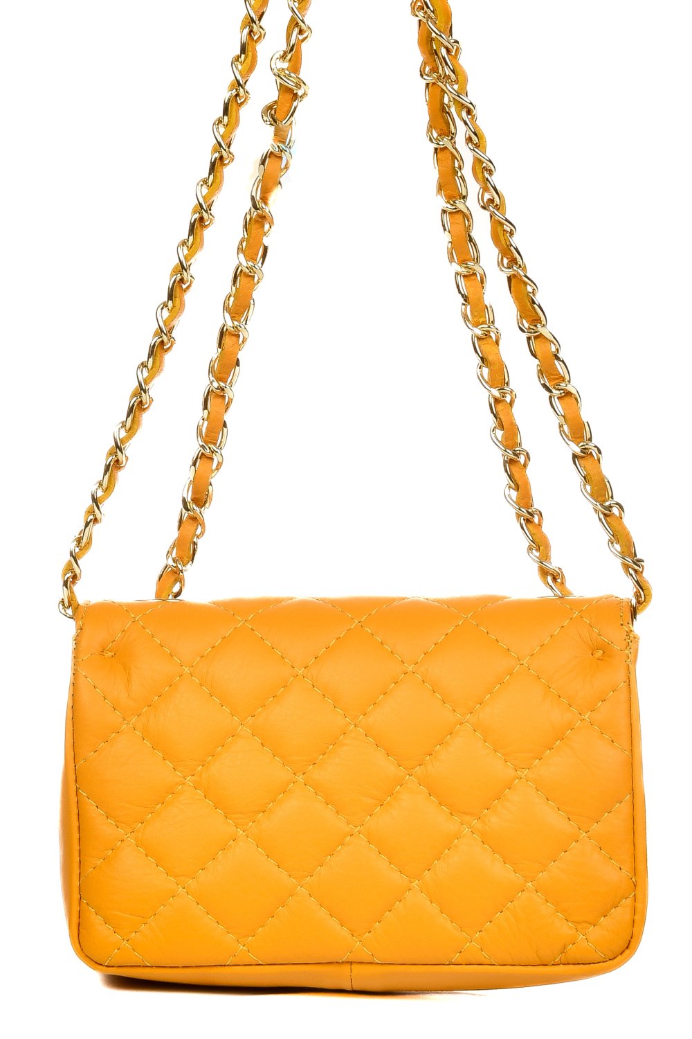 GEANTA GALBENA PIELE NATURALA 2024-E43