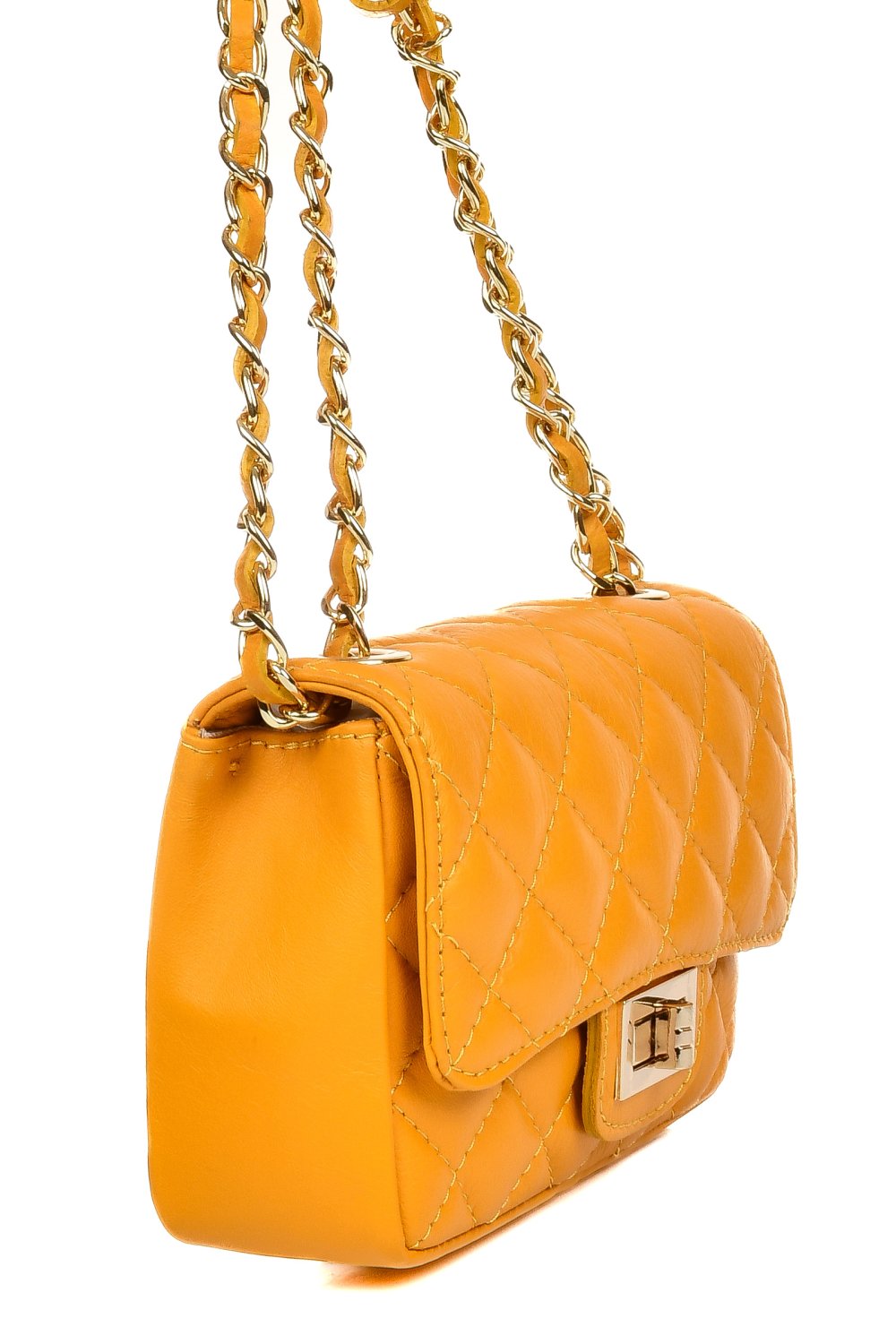 GEANTA GALBENA PIELE NATURALA 2024-E43